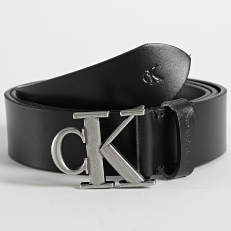Calvin Klein - Cintura Piastra mono rotonda 9532 nero