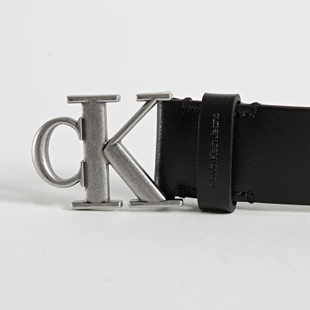Calvin Klein - Cintura Piastra mono rotonda 9532 nero