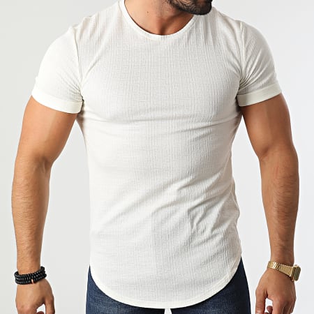 Frilivin - Camiseta oversize Beige claro