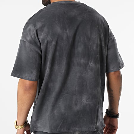 Frilivin - Conjunto de camiseta y pantalón corto Tie And Dye Gris Carbón