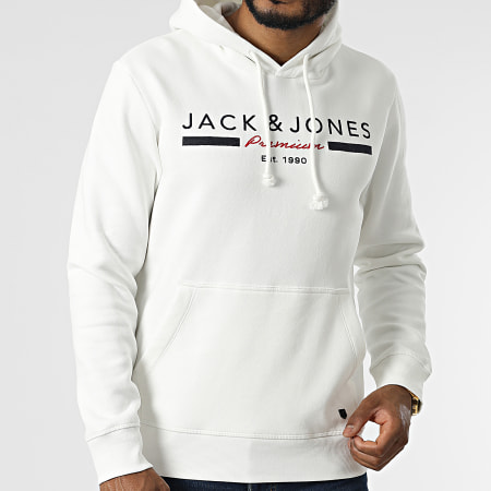 Homme Jack And Jones Sweat Capuche Corp Old Logo Blanc | Sweats - Pulls ·  Bflyevents