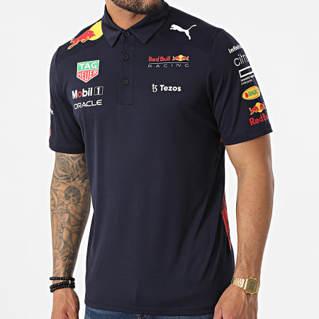 Puma - Polo Red Bull Racing Team a maniche corte blu navy