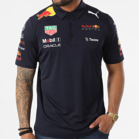 Puma - Polo Red Bull Racing Team a maniche corte blu navy
