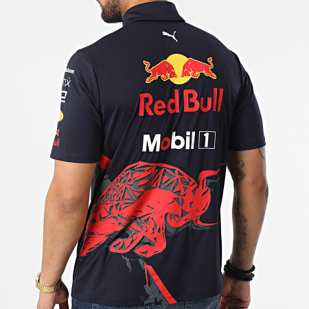 Puma - Polo de manga corta Red Bull Racing Team azul marino