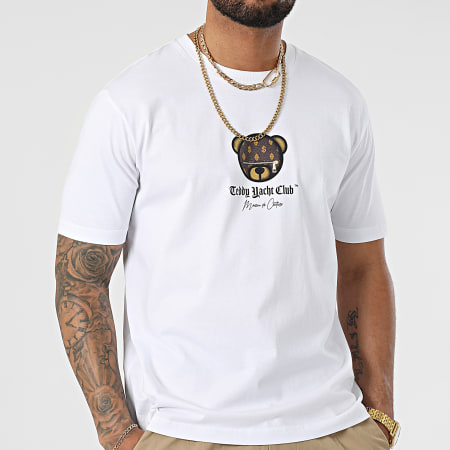 Teddy Yacht Club - Oversize Camiseta Large Maison De Couture Limited Edition Blanco