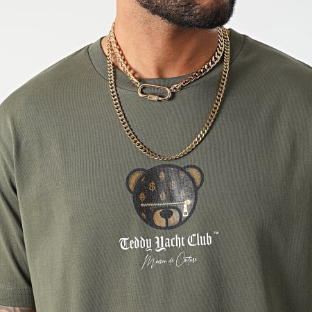 Teddy Yacht Club - Tee Shirt Oversize Large Maison De Couture Limited Edition Vert Kaki