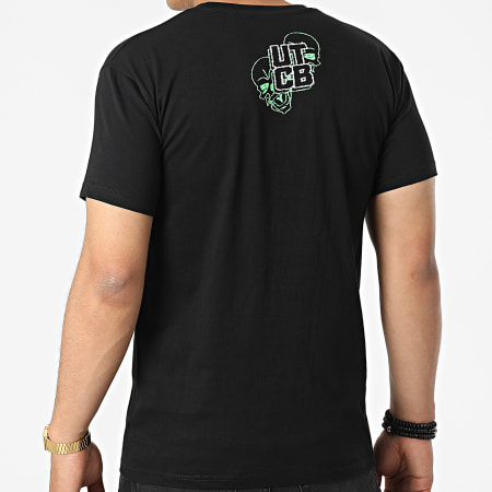 Untouchable - Tee Shirt Electric Skull Noir Vert