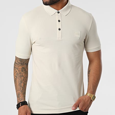 BOSS - Polo Manches Courtes 50472668 Beige