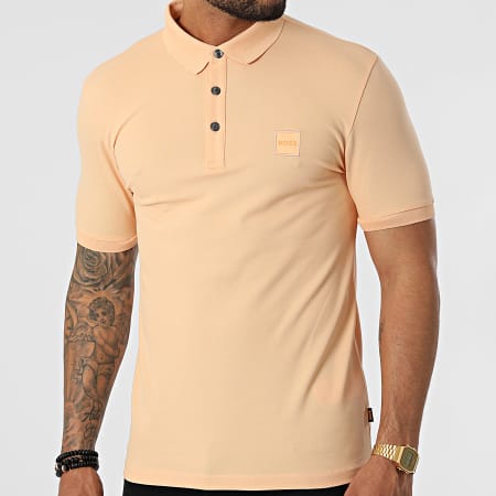 BOSS By Hugo Boss - Polo Manches Courtes 50472668 Orange Clair