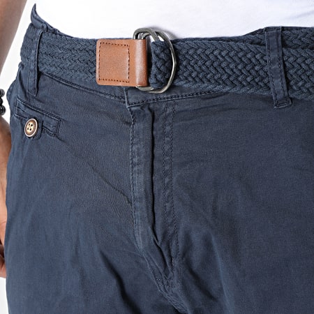 Indicode Jeans - Pantalón chino Conor 70-060 azul marino