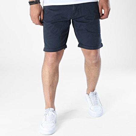 Indicode Jeans - Pantaloncini Conor Chino 70-060 blu navy