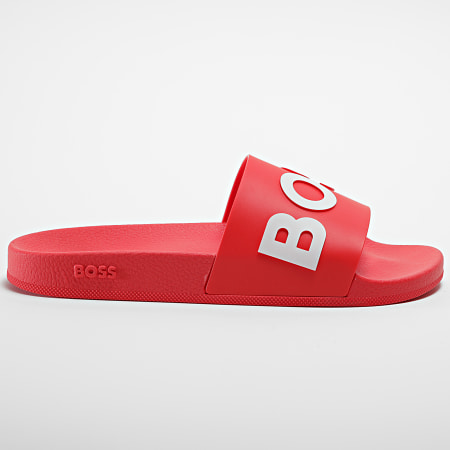BOSS - Claquettes Bay Slide 50471271 Bright Red