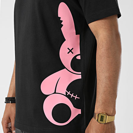 Sale Mome - Tee Shirt Oversize Large Half Lapin Noir Rose