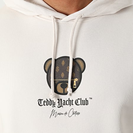 Teddy Yacht Club - Sweat Capuche Maison De Couture Limited Edition Beige Vintage