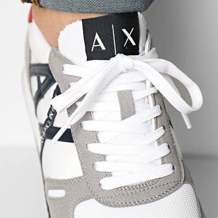 Armani Exchange - Sneakers XUX129-XCC68 Grigio Ottico Bianco Blu Scuro