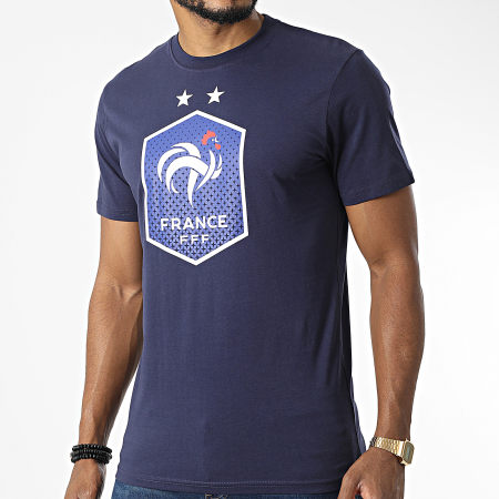FFF - Tee Shirt Logo Bleu Marine