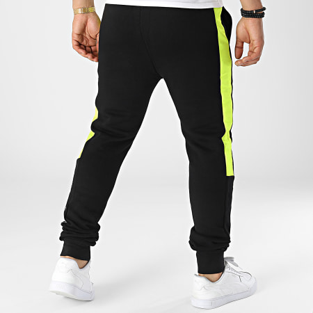 La Piraterie - 6850 Pantaloni da jogging a righe giallo fluo nero