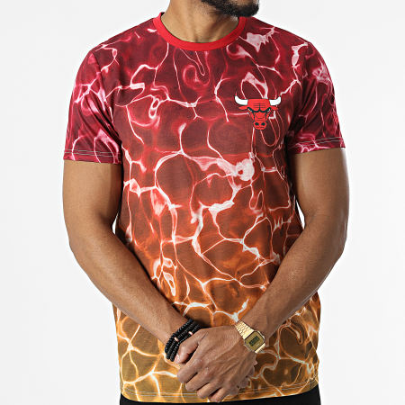 New Era - Tee Shirt 13083897 Chicago Bulls Rouge Orange