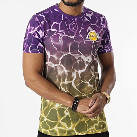 New Era - Tee Shirt Los Angeles Lakers 13083896 Violet Jaune