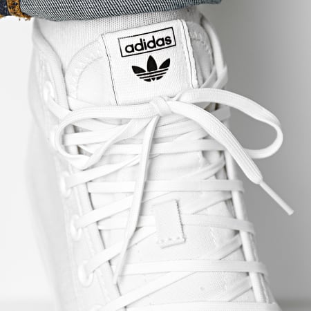 Adidas Originals - Zapatillas Nizza Hi GV7607 Calzado Blanco Core Negro