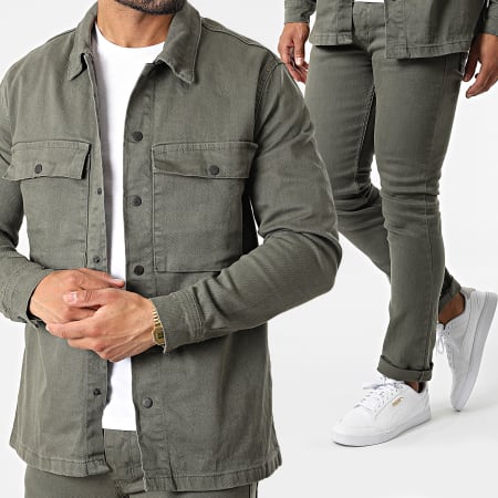 Black Industry - Conjunto Jean Jacket Y Slim Jeans 45794 Charcoal Grey