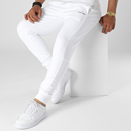 Calvin Klein - Pantalon Jogging Interlock Micro Logo 8941 Blanc