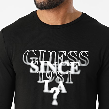 Guess - Tee Shirt A Manches Longues M2IY45-J1311 Noir