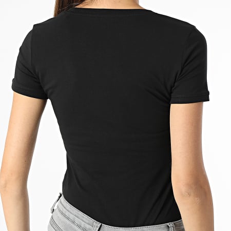 Guess - Tee Shirt Col V Femme W2YI45-J1311 Noir