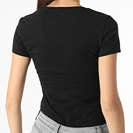 Guess - T-shirt donna con scollo a V W2YI55-J1311 Nero