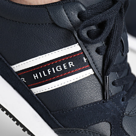 Tommy Hilfiger - Sneakers Runner Low Leather Stripe 4024 Desert Sky