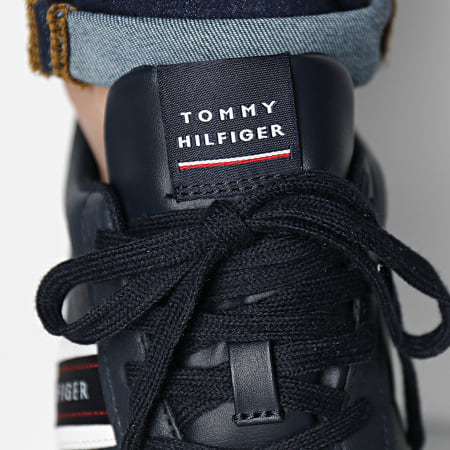 Tommy Hilfiger - Baskets Runner Low Leather Stripe 4024 Desert Sky