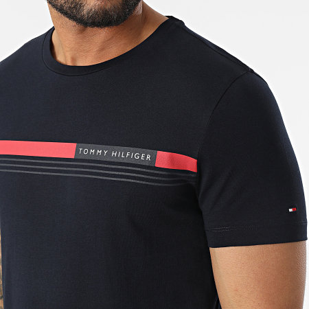 Tommy Hilfiger - Camiseta Corp Frente Pecho 4558 Azul Marino