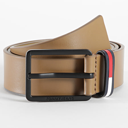 Tommy Jeans - Ceinture Elevated Leather 9004 Marron