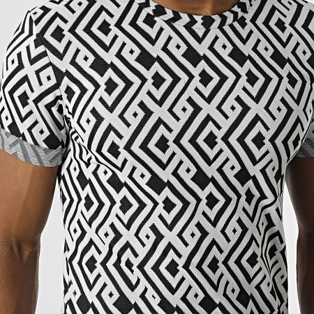 Uniplay - Tee Shirt Oversize UY850 Blanc Noir