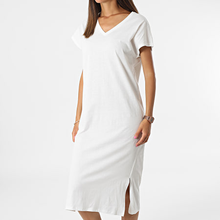 Vero Moda - Robe Longue Femme Anna 10265415 Blanc