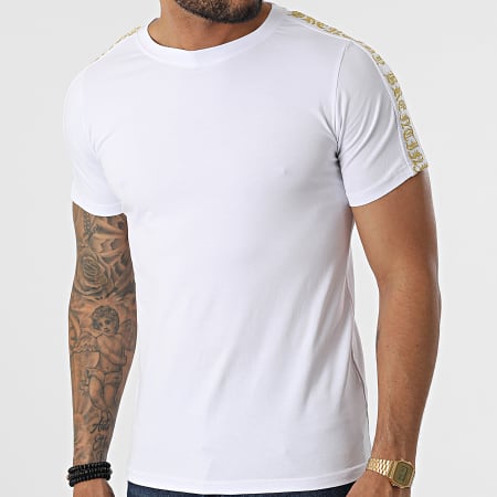 Classic Series - Camiseta a rayas XP064 Oro blanco