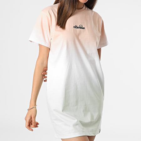 Ellesse - Camiseta Mujer Vestido SGN15195 Verde Claro Naranja Blanco