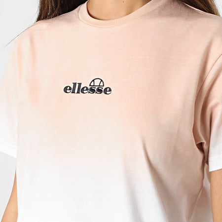 Ellesse - Robe Tee Shirt Femme SGN15195 Vert Clair Orange Blanc