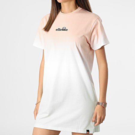Ellesse - Camiseta Mujer Vestido SGN15195 Verde Claro Naranja Blanco
