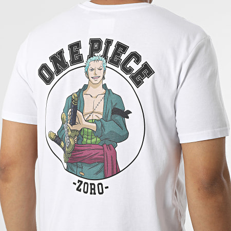 One Piece - Maglietta Zoro Back Bianco