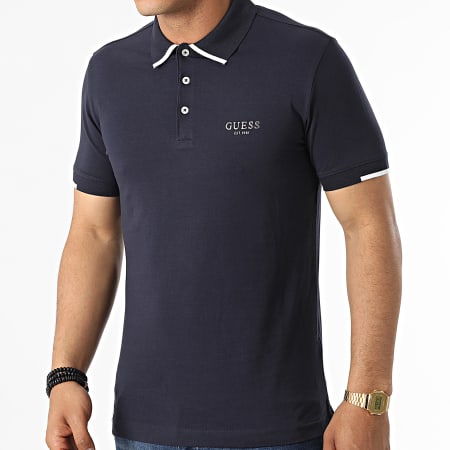 Guess - Polo manica corta M2YP66 Navy