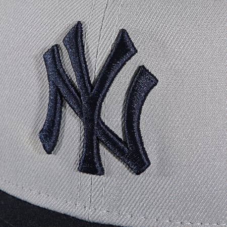 New Era - Gorra ajustada 59Fifty Side Patch New York Yankees Gris Marino