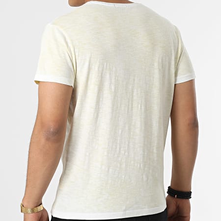 Paname Brothers - Camiseta Tono-B Blanco Amarillo Brezo