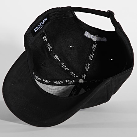 Zelys Paris - Cappello in pelle scamosciata nera