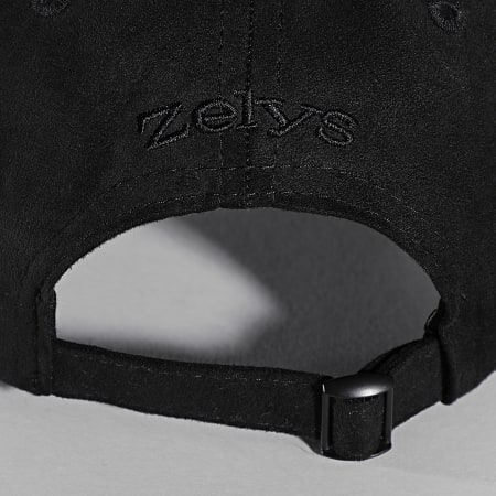 Zelys Paris - Cappello in pelle scamosciata nera
