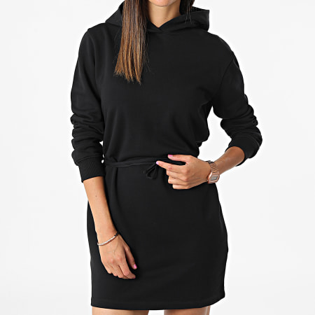 Calvin Klein - Vestido con capucha de tirantes para mujer 9928 Negro