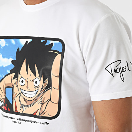 Project X Paris - Maglietta One Piece Luffy 2110184 Bianco
