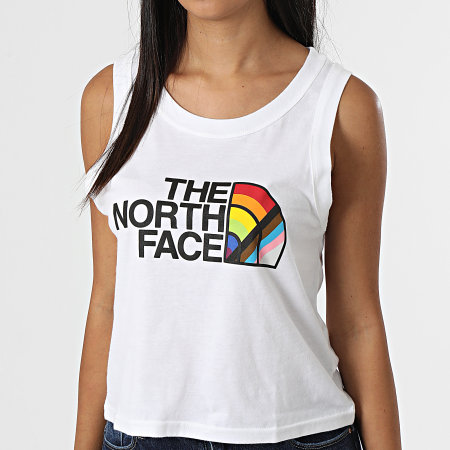 The North Face - Camiseta de tirantes Pride de mujer Blanca
