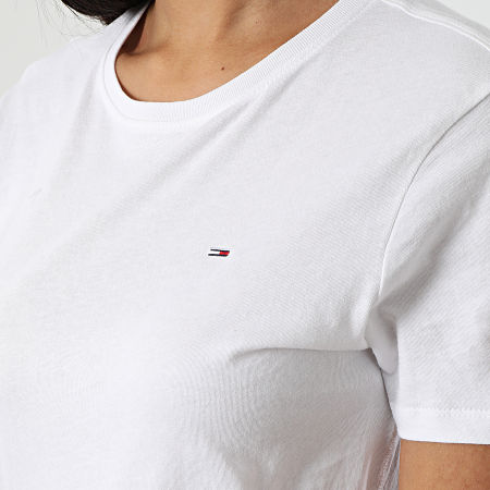 Tommy Hilfiger - Tee Shirt Femme Soft Jersey 4616 Blanc