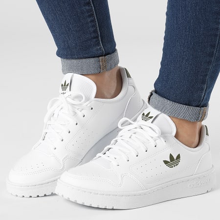 Adidas Originals - NY 90 Sneakers da donna GZ1873 Footwear White Forest Green Core Black